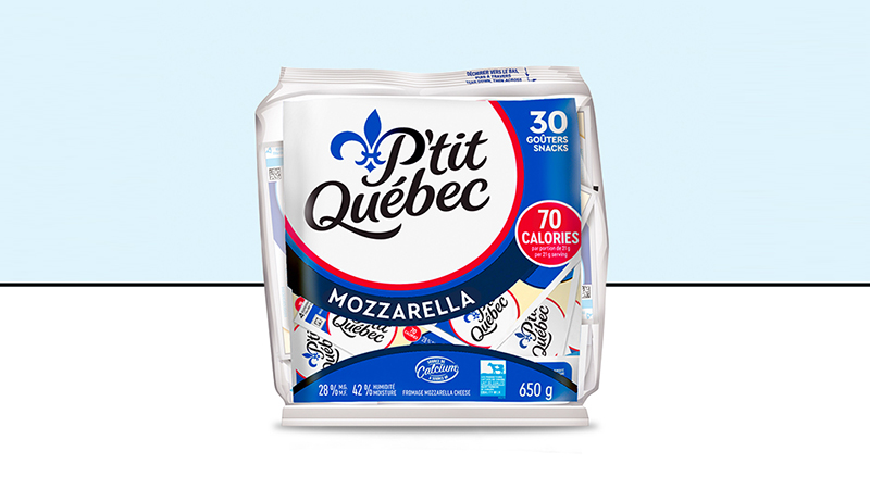 P’tit Quebec Mozzarella snacks 